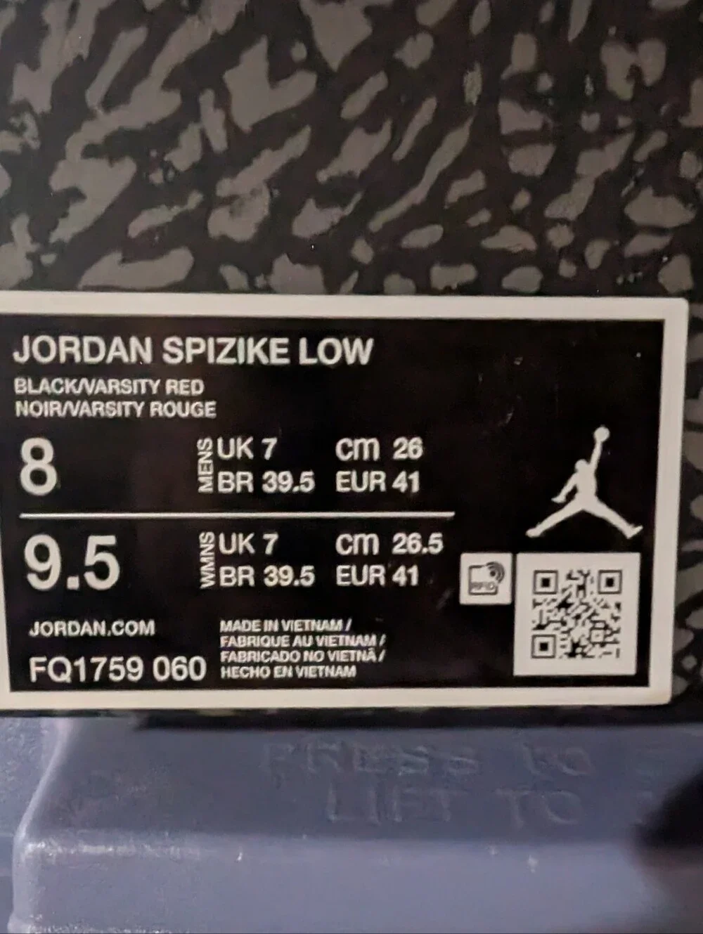 Jordan Spizike Low Sneakers Men NEW Black Red Green